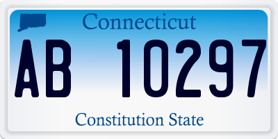 CT license plate AB10297