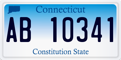 CT license plate AB10341