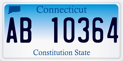 CT license plate AB10364