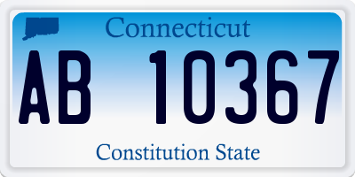 CT license plate AB10367