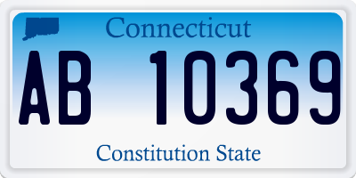 CT license plate AB10369