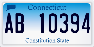 CT license plate AB10394