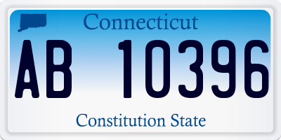 CT license plate AB10396