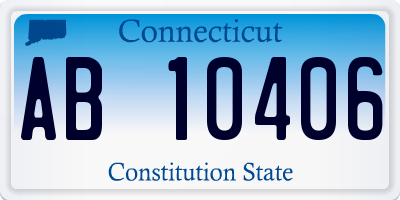 CT license plate AB10406