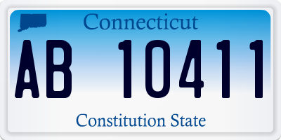 CT license plate AB10411