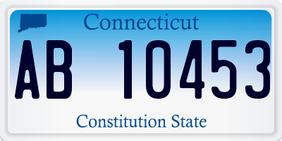 CT license plate AB10453