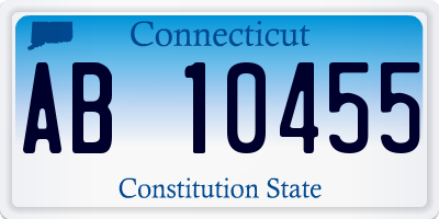 CT license plate AB10455