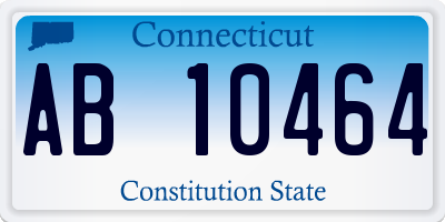 CT license plate AB10464