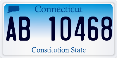 CT license plate AB10468