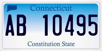 CT license plate AB10495
