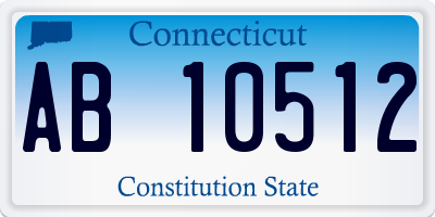 CT license plate AB10512