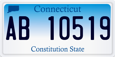 CT license plate AB10519