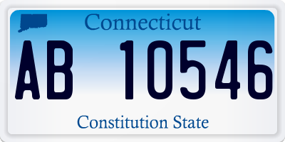 CT license plate AB10546
