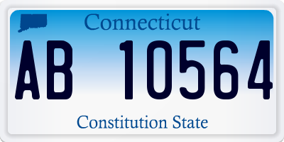 CT license plate AB10564