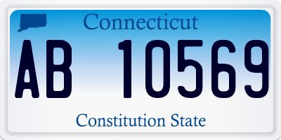 CT license plate AB10569