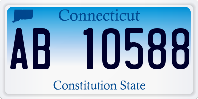 CT license plate AB10588