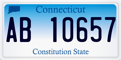 CT license plate AB10657