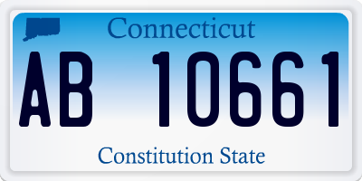 CT license plate AB10661