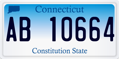 CT license plate AB10664