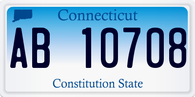 CT license plate AB10708