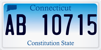 CT license plate AB10715