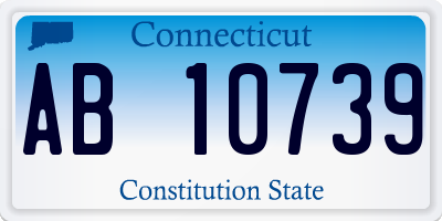 CT license plate AB10739