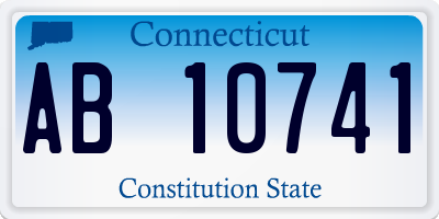 CT license plate AB10741