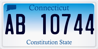 CT license plate AB10744