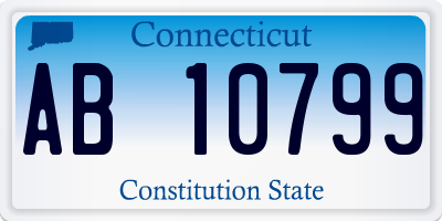 CT license plate AB10799