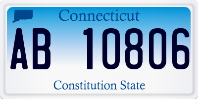 CT license plate AB10806