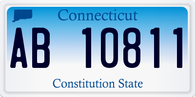 CT license plate AB10811