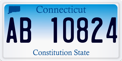 CT license plate AB10824