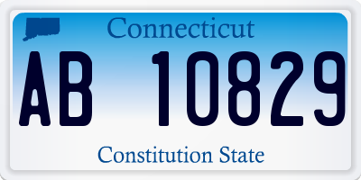 CT license plate AB10829