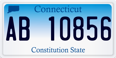 CT license plate AB10856