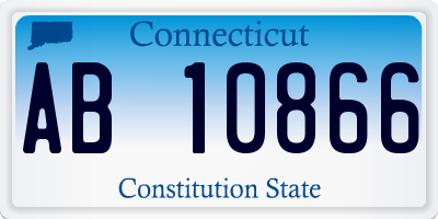 CT license plate AB10866