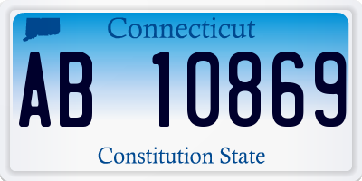 CT license plate AB10869