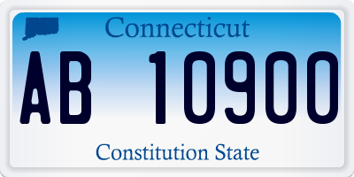 CT license plate AB10900