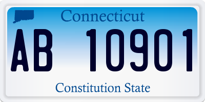 CT license plate AB10901