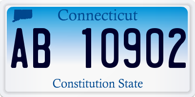 CT license plate AB10902