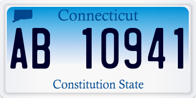 CT license plate AB10941