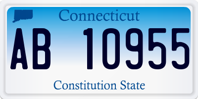 CT license plate AB10955