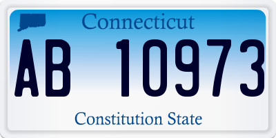 CT license plate AB10973