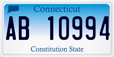 CT license plate AB10994