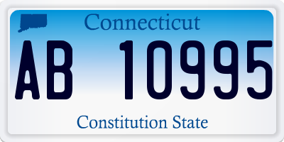 CT license plate AB10995