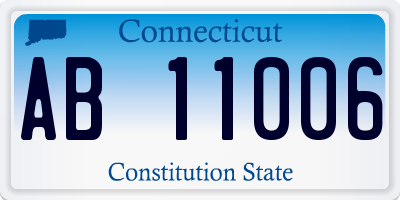 CT license plate AB11006