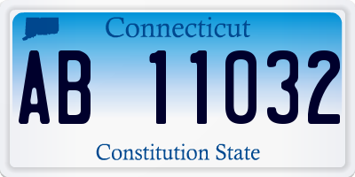 CT license plate AB11032