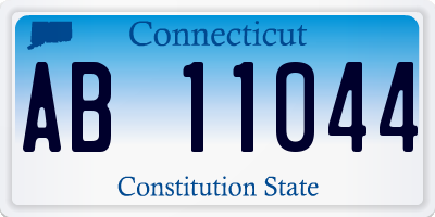 CT license plate AB11044