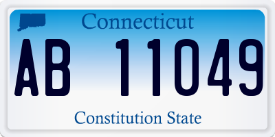 CT license plate AB11049