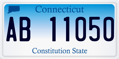 CT license plate AB11050