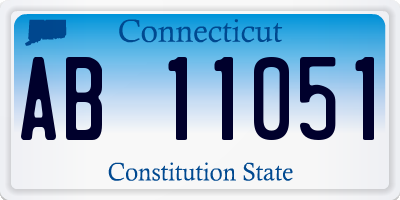 CT license plate AB11051